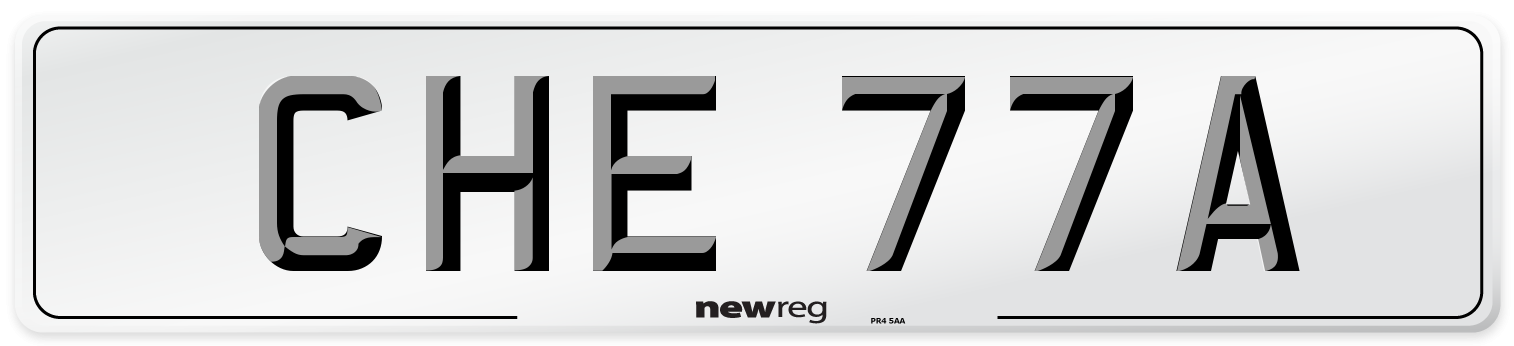 CHE 77A Number Plate from New Reg